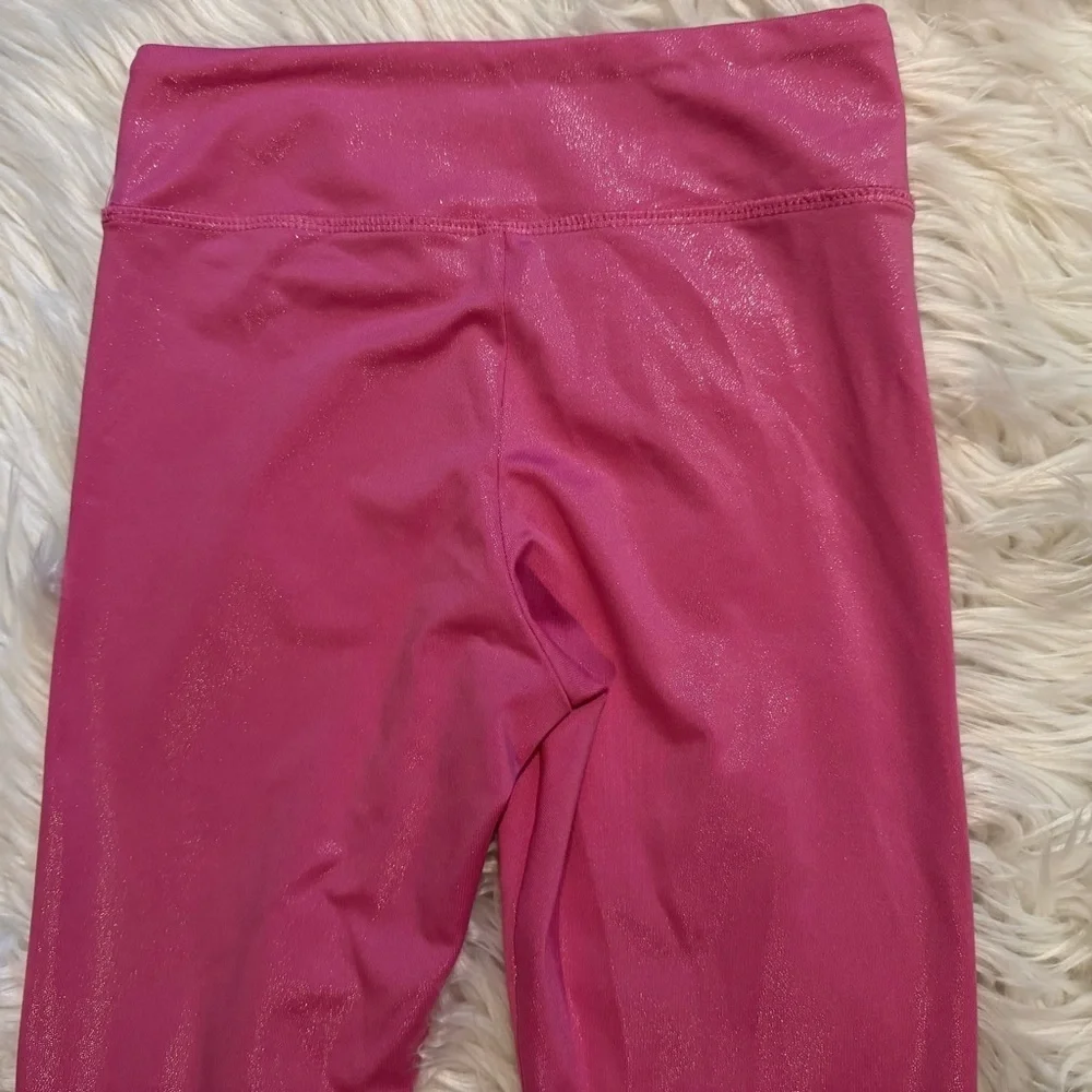 The Children’s Place Pink Shimmer Leggings Girls L 10/12 Stretch‎ Slim